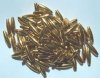 100 19x6mm Acrylic Metallic Gold Spaghetti